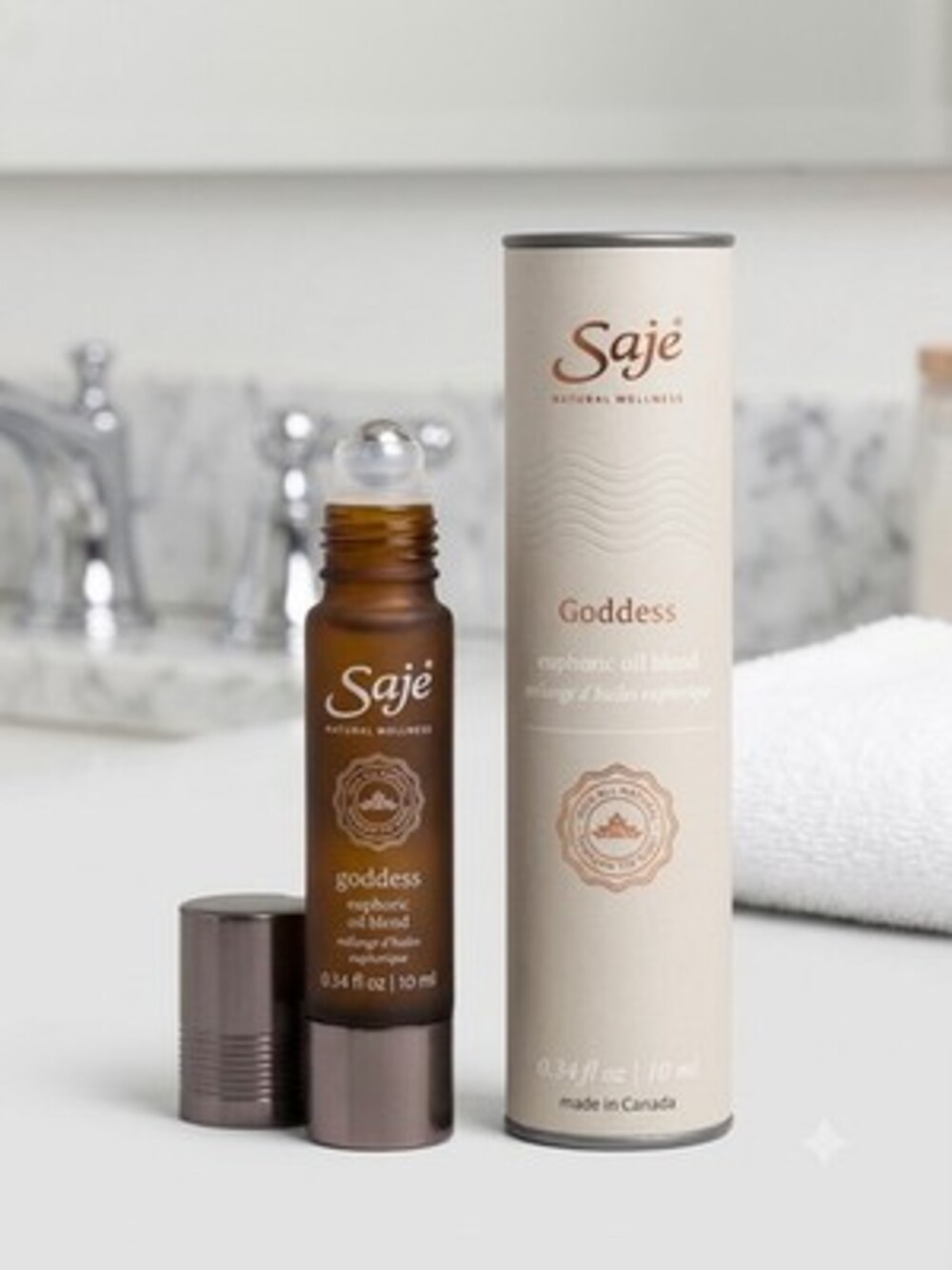 Saje Goddess Euphoric Oil Blend Roll-on, Essential Oil, Aromatherapy Oils